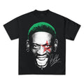 DENNIS RODMAN JUMBO SIGNATURE GRAPHIC T-SHIRT - STREETWEAR Hoodie, Sweatshirt | RetroVerseTees.com