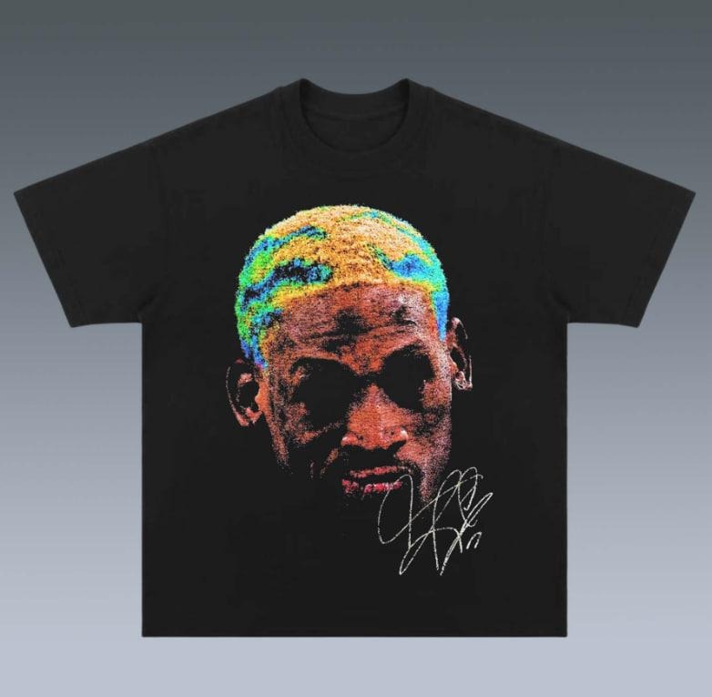 DENNIS RODMAN TEE, gift for fan,  Gift For Women Top Womenswear Underwear Tshirt Hoodie, Sweatshirt | RetroVerseTees.com