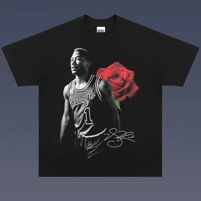 DERRICK ROSE  Tee | Vintage Tee Graphic T-Shirt Sweatshirt Hoodie | Sport Tee - Gift For Fan 3.4 | RetroVerseTees.com