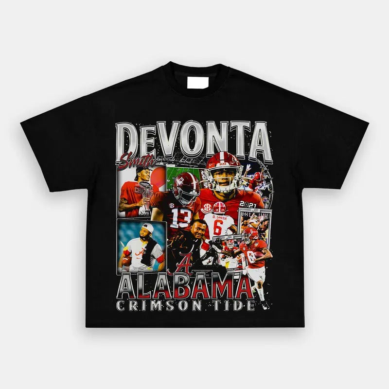 DEVONTA SMITH TEE- Vintage baseball Graphic T-Shirt PGA Masters The Open Golf Casual Classic Cotton Fabric Menswear Top...