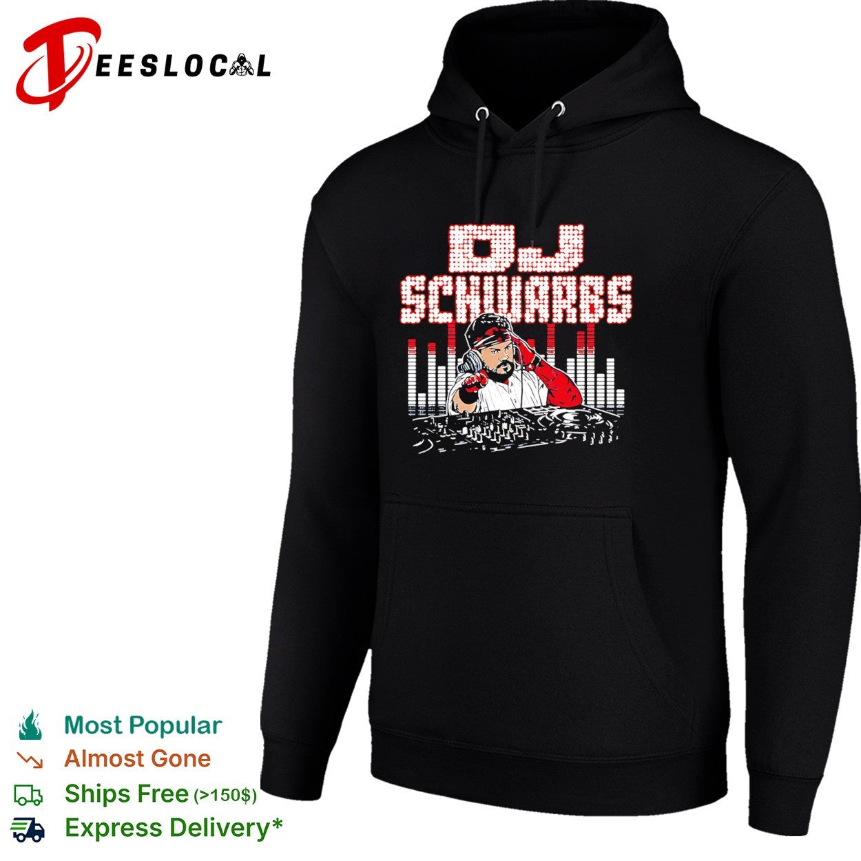DJ Schwarbs Kyle Schwarber Philadelphia Phillies DJ shirt