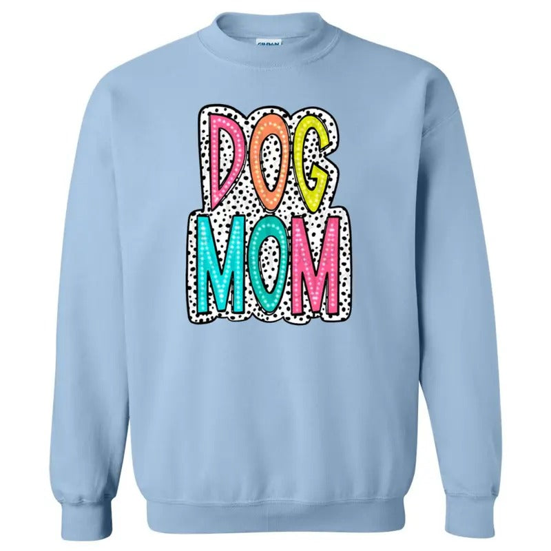 DOG MOM Neon Spotted Sweatshirt T-Shirts, Hoodie | RetroVerseTees.com