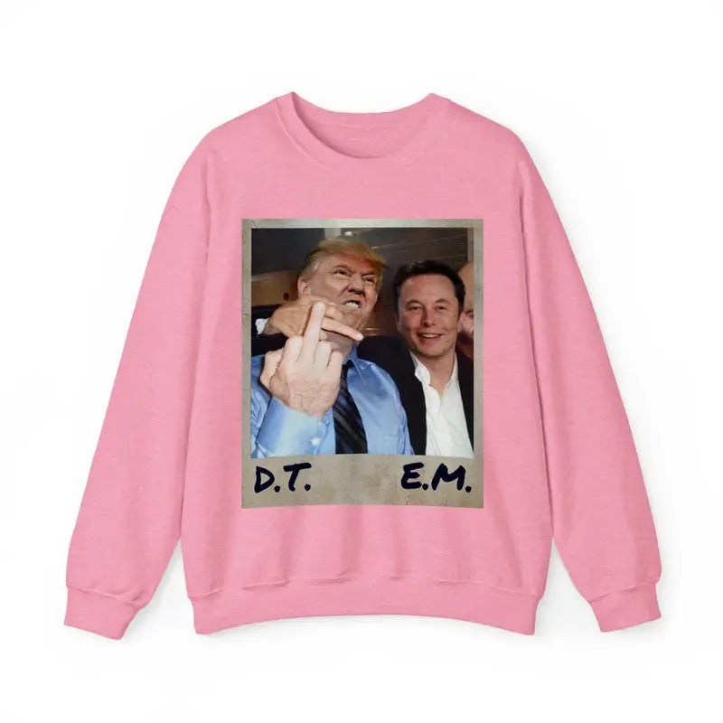 DONALD TRUMP WITH ELON MUSK SHIRTS, FUNNY SHIRT, SIZE S TO 4XL, MENSWEAR Hoodie, Sweatshirt | RetroVerseTees.com