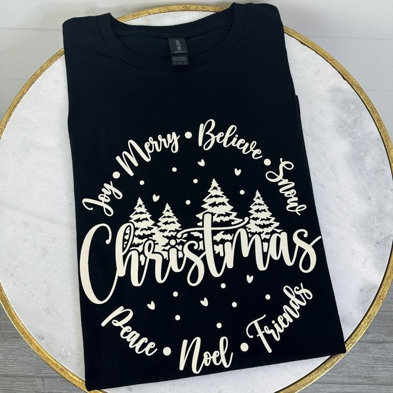 DOORBUSTER - Circle Of Christmas Cheer T-Shirt *Final Sale* Hoodie, Sweatshirt | RetroVerseTees.com