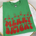 DOORBUSTER - Merry& Bright Christmas Lights T-Shirt *Final Sale* Hoodie, Sweatshirt | RetroVerseTees.com