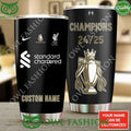 Signature Custom name Limited Football Liverpool Champions 2024 2025 tumbler