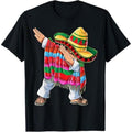 Dabbing Mexican Poncho Cinco Breathing styles Mayo Boys Men Short Sleeve Sombrero Dab T-Shirt Hoodie, Sweatshirt