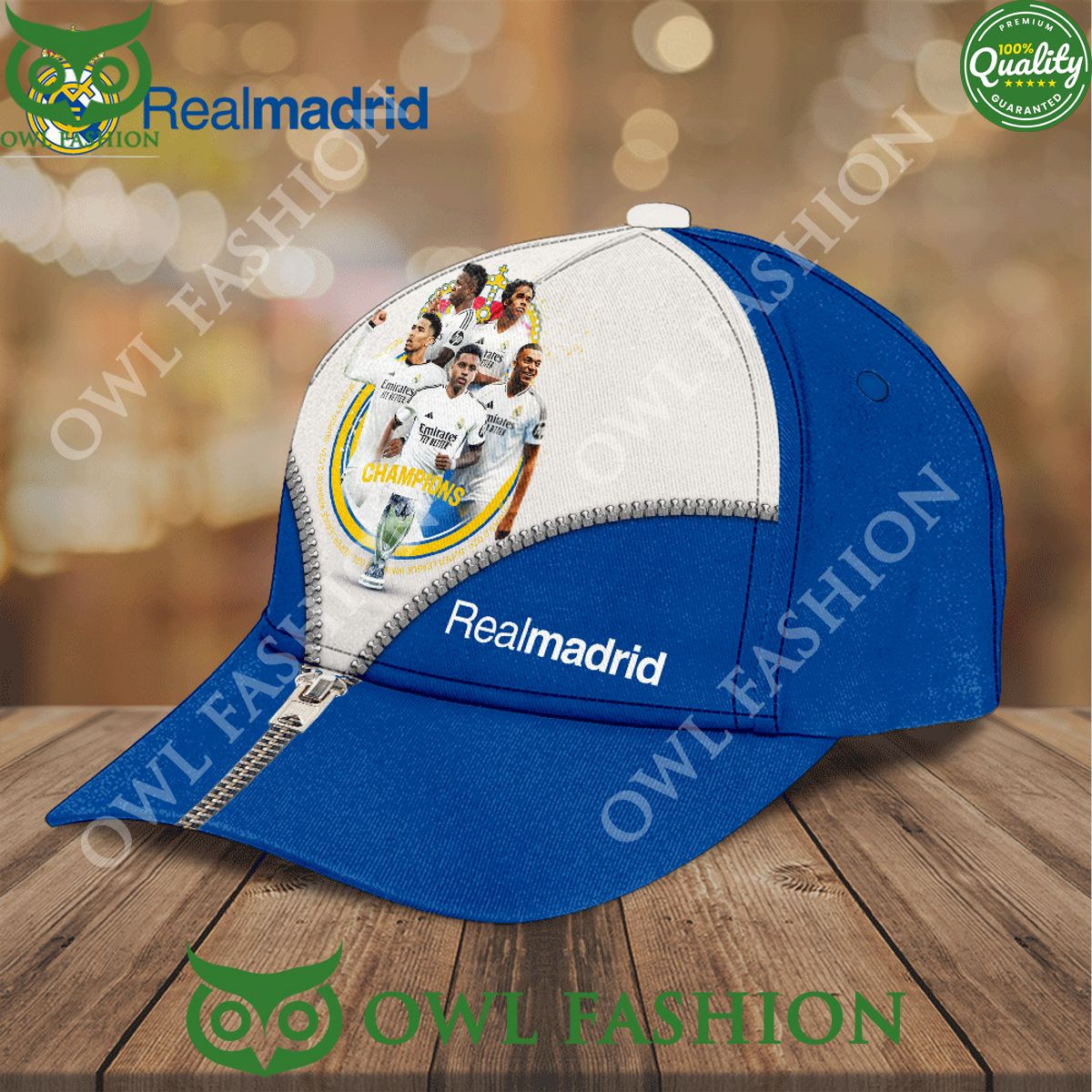 Real Madrid CF Champions With Mbappe Classic Cap