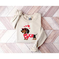 Dachshund Valentines Day Sweatshirt, Dachshund Sweatshirt, doxie shirt, long haired dachshund, dachshund mom, dachshund...
