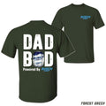 Dad Bod Powered By Busch Light T-shirt - Unisex Casual Tee With Beer Can Design 100% Cotton Fun Bold Black Not Specified