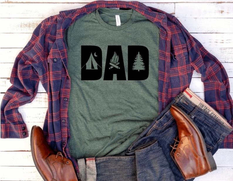 Dad Camping Shirt, Camping Design, Gift for Dad, Father's Day Gift Hoodie, Sweatshirt | RetroVerseTees.com