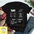 Dad Character Sheet TShirt, Dungeons And Dragons Shirt, Dnd Shirt, Role Playing Game Shirt, Dungeon Master Gift, Dnd Dad...