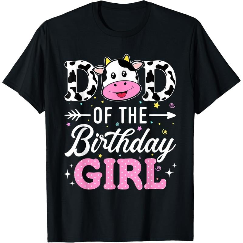 Dad FOG TNF Birthday Girl Funny Farm Cow TNF Daddy Papa T-Shirt Hoodie, Sweatshirt | RetroVerseTees.com
