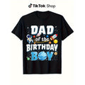 Dad FOG TNF Birthday Space Planet Astronaut Graphic T-Shirt