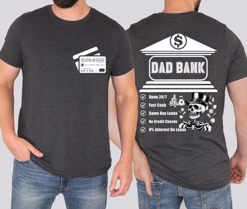 Dad bank shirt, funny dad shirt, fathers day shirt, dad of girls Hoodie, Sweatshirt | RetroVerseTees.com