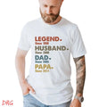 Dad with Years Shirt DRG, Papa With Year DRG, Gift For Husband DRG Father's Day Gift DRG, Legend Husband Dad Papa Shirt,...