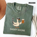 Daddy Goose Funny Comfort Colors T-shirt, Fathers Day Gift, BBQ Beer Shirt, Silly Goose tee, Summer Party, shirt for dad,...