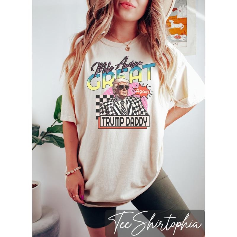 Daddy's Home Shirt, Trump 2024 Shirt, Republican Gift, 2024 Trump Shirt Hoodie, Sweatshirt | RetroVerseTees.com