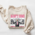Daddy's Home Sweatshirt, Funny Trump Retro Thanksgiving Sweater Hoodie, Trump 2024 Republican Gift, White House Trump...