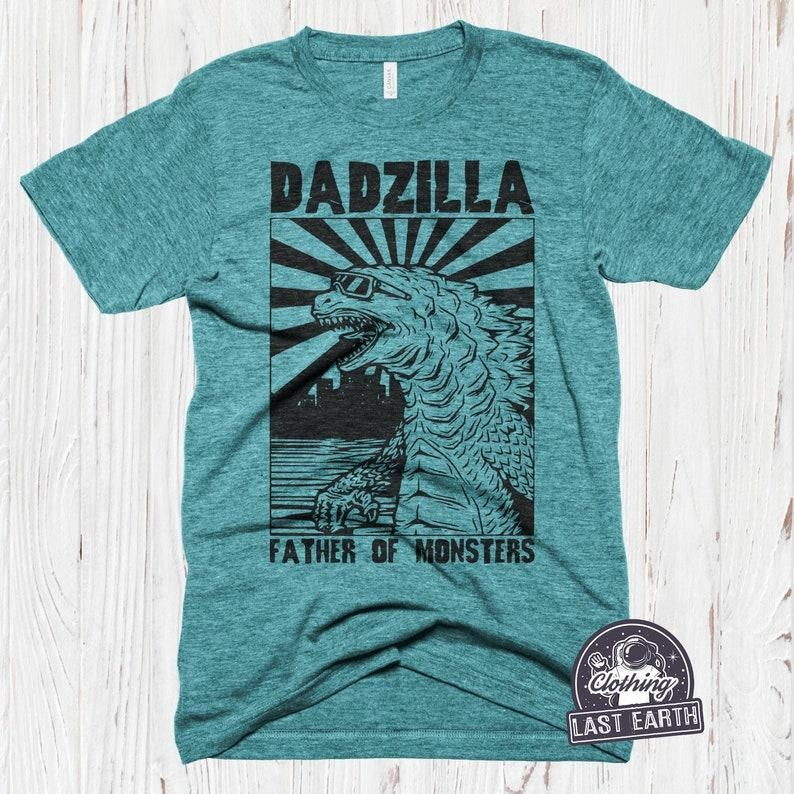 Dadzilla T-Shirt Father Day Gifts for Dad Funny Papa Tshirt Cool Daddy Dinosaur Tee Hoodie, Sweatshirt | RetroVerseTees.com