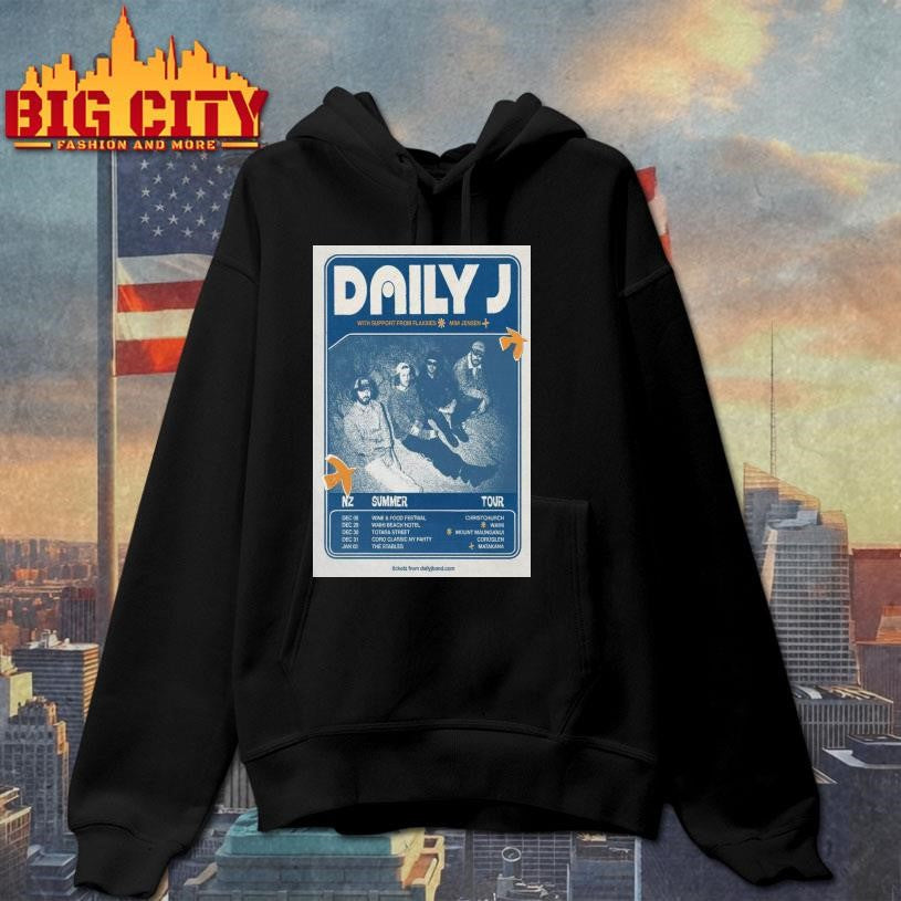 Daily J NZ Summer Tour 2025-2026 Poster shirt