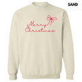 Dainty Script Red Merry Christmas Sweatshirt 'NLB' T-Shirts, Hoodie | RetroVerseTees.com