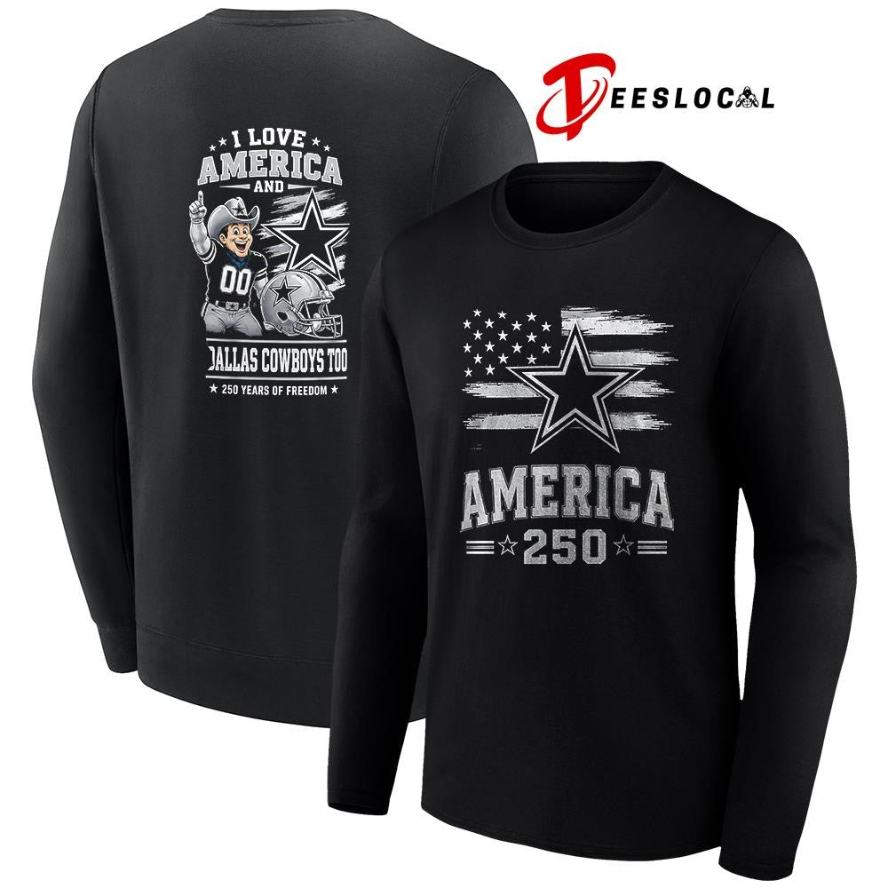 Dallas Cowboys 250 years of freedom mascot shirt