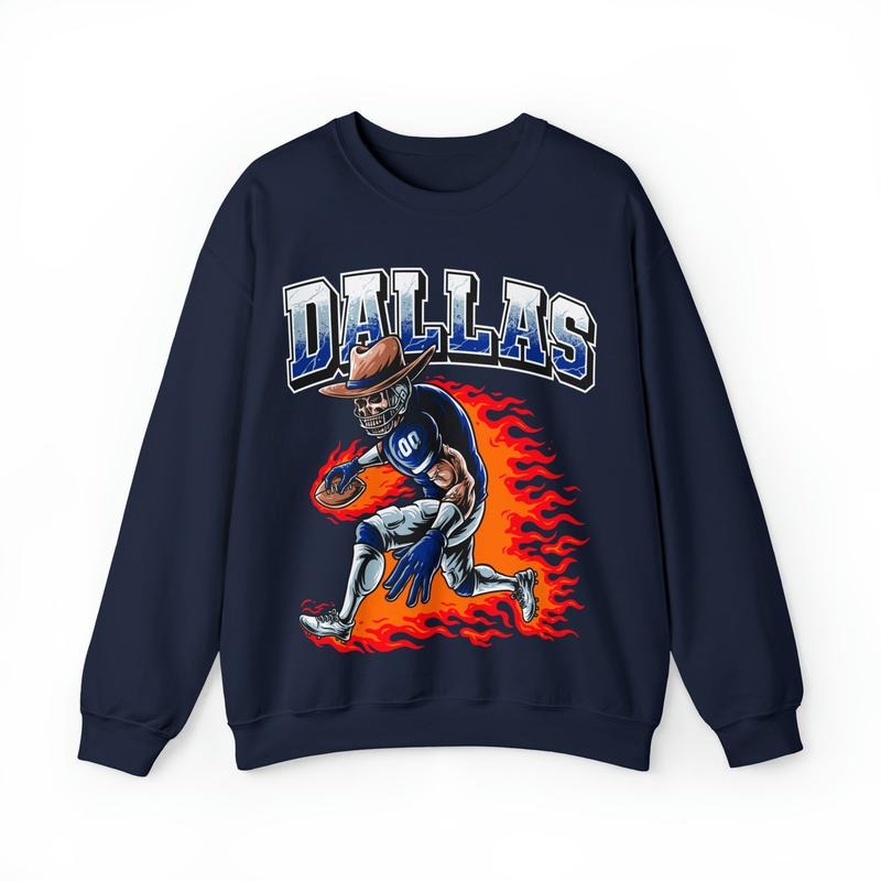 Dallas Football Sweatshirt, Dallas Graphic Sweatshirt, Dallas Crewneck Fans Sweatshirt T-Shirts, Hoodie | RetroVerseTees.com