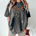 Dancing Skeleton Pumpkins Shirt, Funny Halloween Party Skeleton Pumpkin Dancing Shirt, Happy Halloween Happy Fall Y'all ...