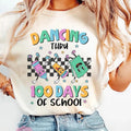 Dancing Thru 100 Days Of School Shirt, Teacher Shirt, 100 Magical Days Shirt, Back To School Shirt, Funny Teacher Shirt,...