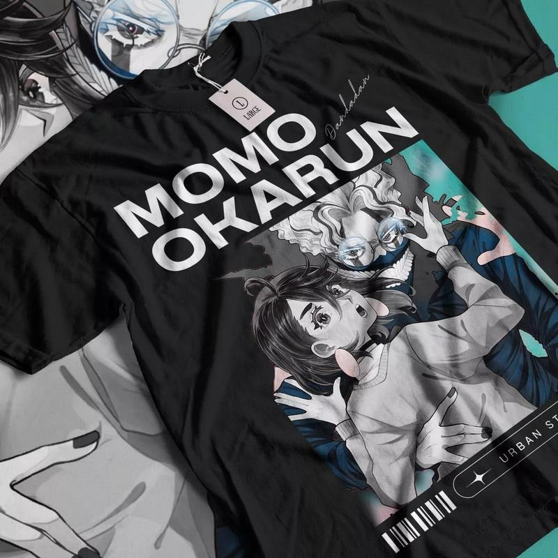 Dandadan Momo Ayase T-shirt Cosplay Okarun Anime Gift Shirt All Sizes Hoodie, Sweatshirt | RetroVerseTees.com