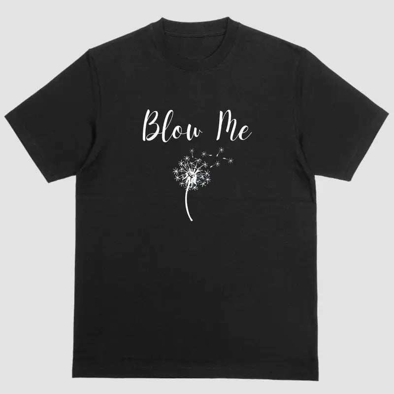 Dandilion Short Sleeve Shirt Unisex Cotton Casual T-Shirt with Graphic Design for Summer Wear Hoodie, Sweatshirt