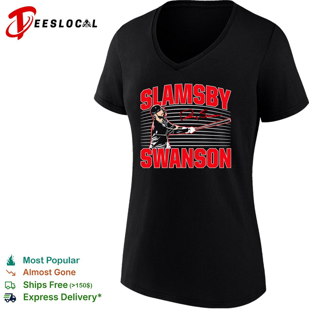 Dansby Swanson Slamsby Signature Baseball shirt