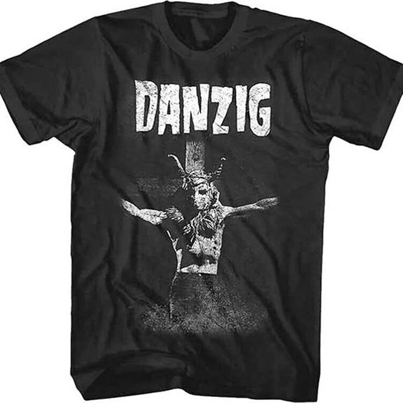 Danzig Skullman Cross Samhain Misfits Band T-Shirt Unisex Full Size Hoodie, Sweatshirt | RetroVerseTees.com