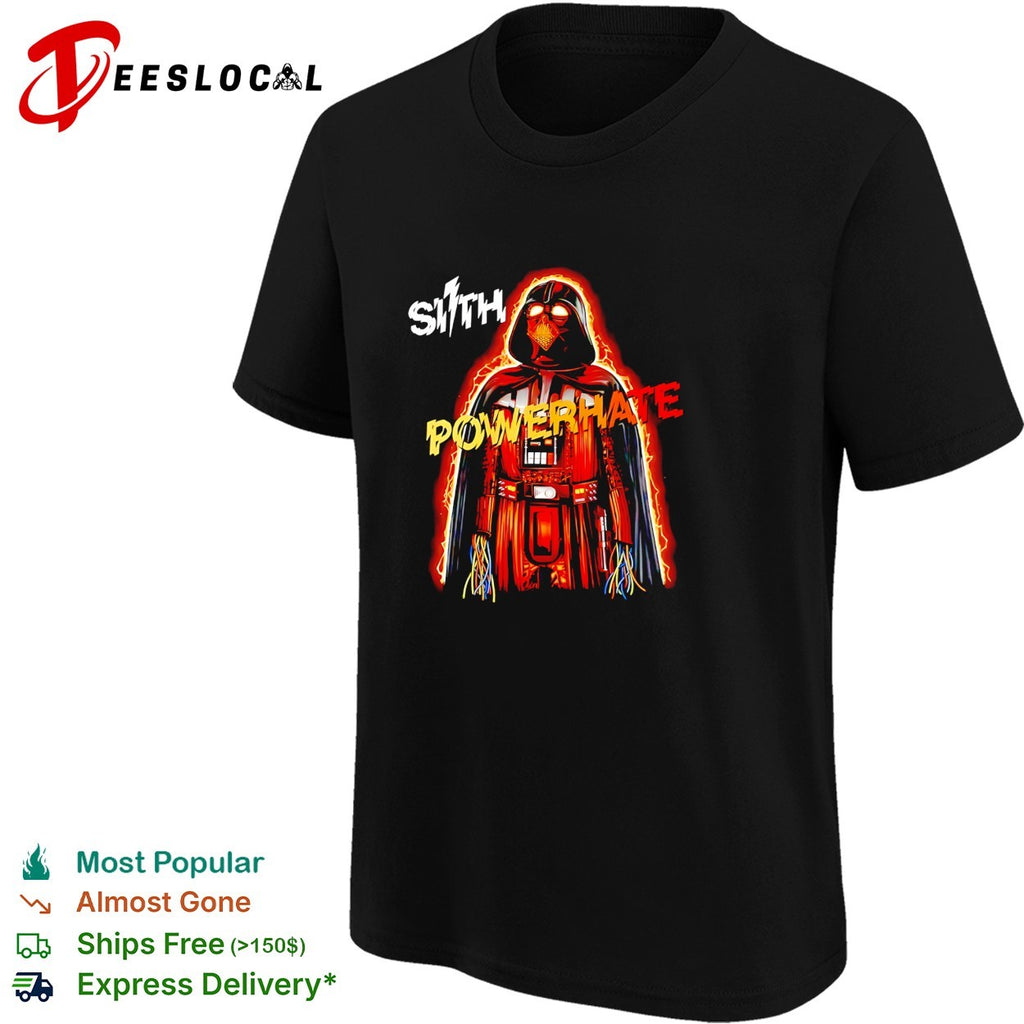 Darth Vader Sith Powerhate lightning shirt