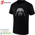 Darth Vader helmet dun dun dun typography shirt