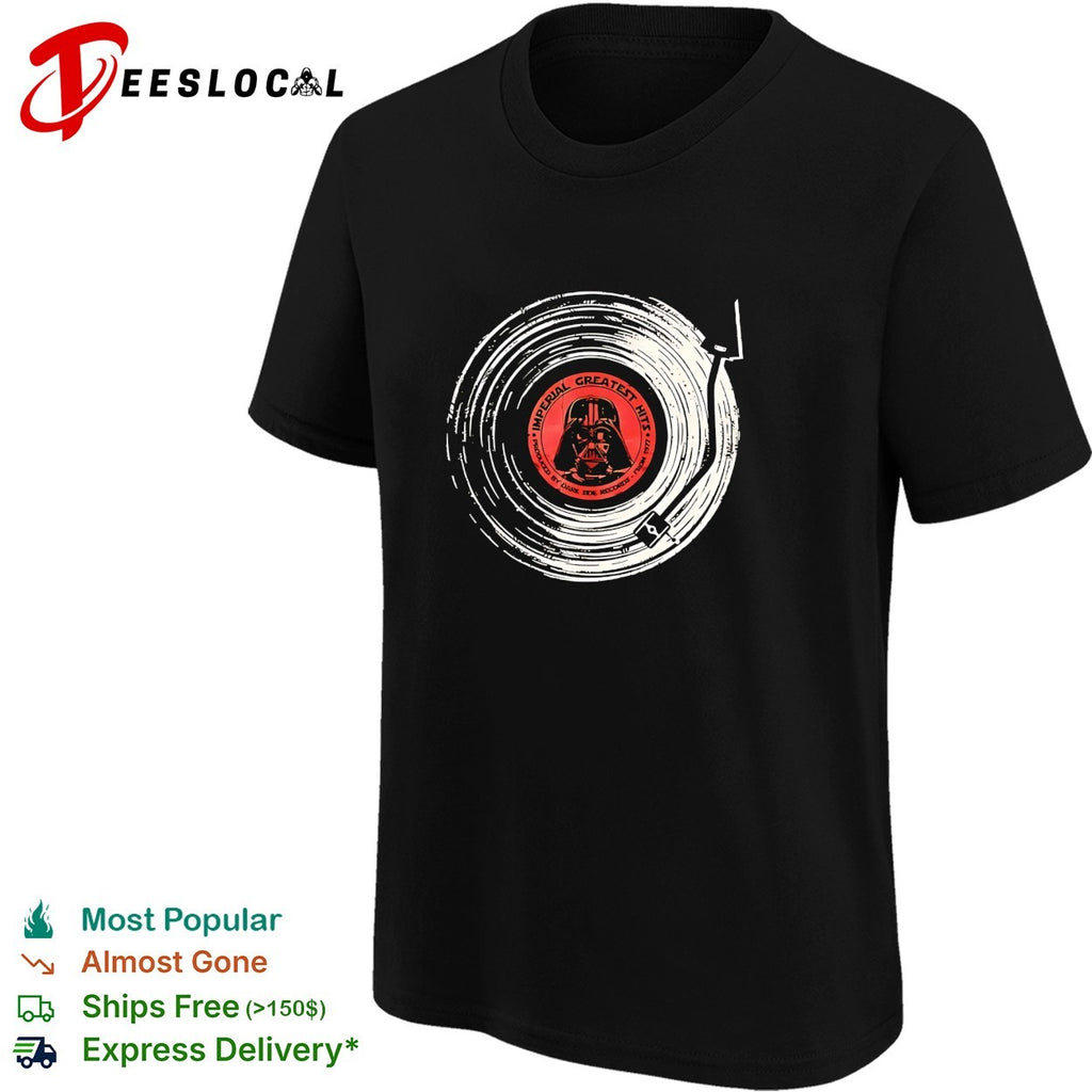 Darth Vader imperial greatest hits vinyl record shirt