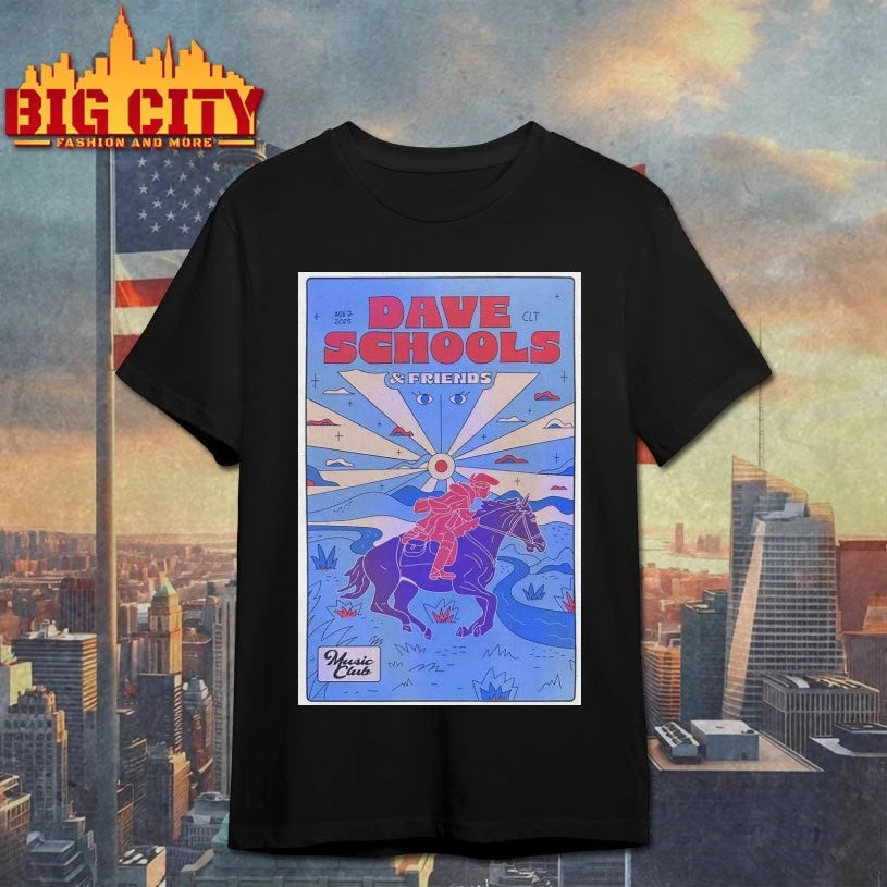 Dave Schools &amp; Friends Nov 7, 2025 Charlotte Music Club Poster shirt