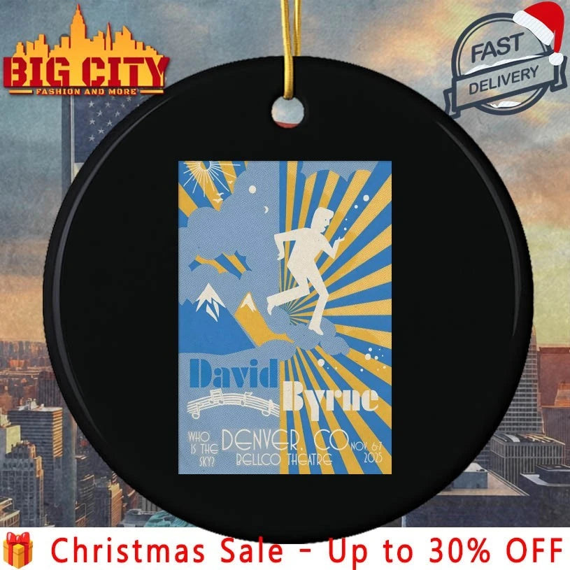 David Byrne Denver CO, November 6-7 2025 Poster shirt