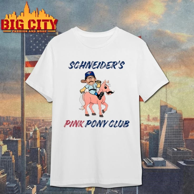 Davis Schneider’s Pink Pony Club shirt