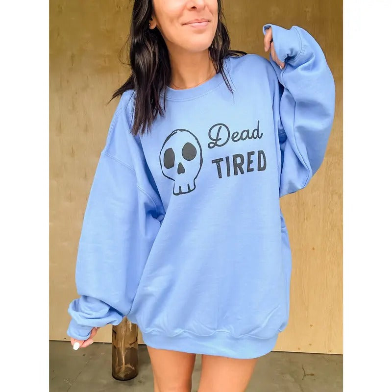 Dead Tired Graphic Pullover T-Shirts, Hoodie, Sweatshirt | RetroVerseTees.com