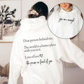 Dear Person Behind Me, Your Are Enough, Positivity, Kindness, Mental Health, Hoodie DRG T-Shirts, Sweatshirt