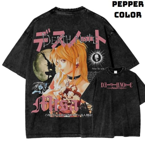 Death Note Misa T-Shirt, Death Note Shirt, Manga Anime Tshirt, Anime Clothing, Vintage Graphic Tees, Unisex Gothic Grunge...