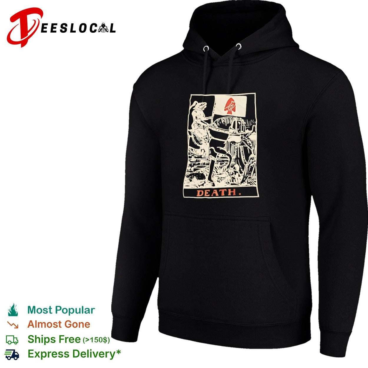 Death Tarot Card Knight with Arrowhead Logo shirt
