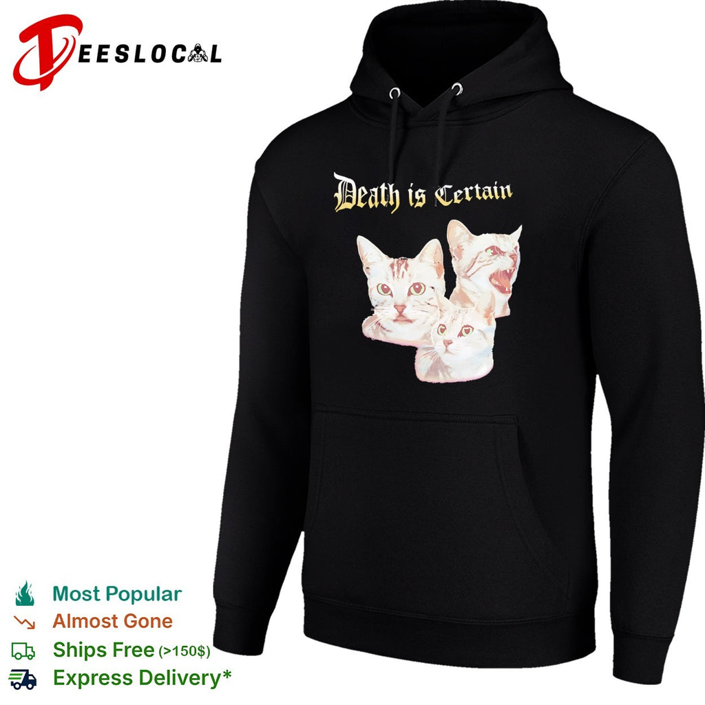 Death is Certain Cat gothic kitten shirt