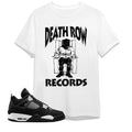 DeathRow Records Unisex T-shirt, 4S White Thunder Unisex Shirt, Casual Cotton Menswear Retro Shirt Hoodie, Sweatshirt