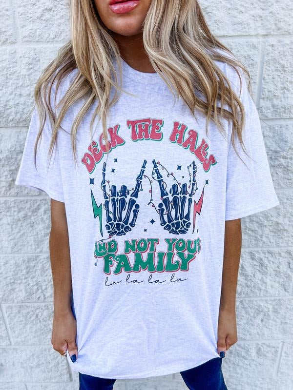 Deck The Halls Graphic Tee Hoodie, Sweatshirt | RetroVerseTees.com