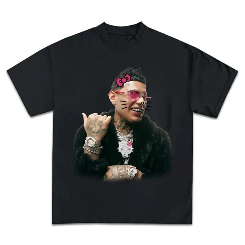Deebabi Kitty Super Star Graphic Rap Tee Shirt MusicTour Top Streetwear New Design Hoodie, Sweatshirt | RetroVerseTees.com