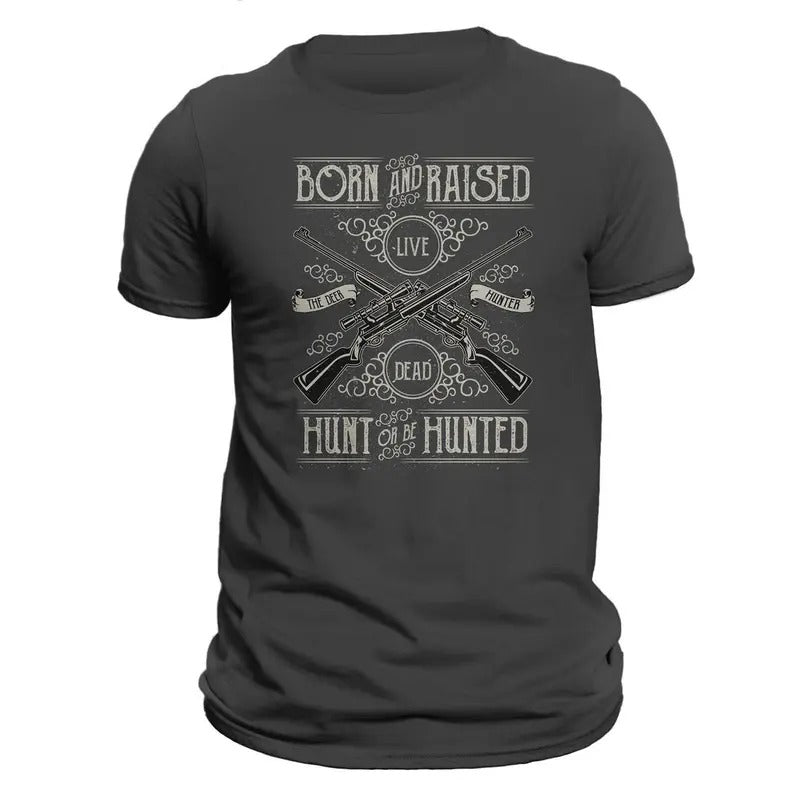 Deer Hunter Hunt or Be Hunted Hunting Men's T-Shirt Hoodie, Sweatshirt | RetroVerseTees.com