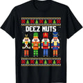Deez Nuts Nutcracker Funny Ugly Christmas Xmas Pajama PJ T-Shirt Hoodie, Sweatshirt | RetroVerseTees.com